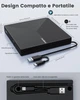 Внешний CD/DVD привод PeroBuno TP620 USB 3.0 + Type-C, запись и чтение дисков, для ноутбука и ПК - изображение 6