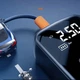 Портативный автомобильный компрессор 006В насос аккумуляторный с дисплеем, электрический воздушный для шин авто, велосипеда - изображение 7