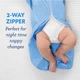 Спальный конверт на молнии SwaddleMe Arms Free Heathered Grey (L) - изображение 4