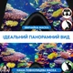 Полнолицевая панорамная L/XL Снорклинг Маска для плаванья VelaSport 1.0 на все лицо для купания ныряния мономаска с трубкой и клапаном с креплением для экшн камеры детские и взрослые Black White - изображение 11