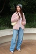 Укороченная рубашка свободного кроя JW Anderson Uniqlo в полоску 1159863176 (Розовый XL) - изображение 14