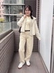 Укороченная рубашка свободного кроя JW Anderson Uniqlo в полоску 1160644867 (Бежевый XXL) - изображение 7
