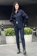 Джинсовая рубашка UNIQLO свободного кроя 1159862317 (Синий M) - изображение 5