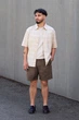 Рубашка в клетку UNIQLO с короткими рукавами 1161496350 (Бежевый XL) - изображение 7