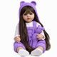 Реалистичная кукла Реборн 55 см полностью виниловая Doll Reborn Baby К0100217 - изображение 1