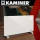 Электрический стеклянный конвектор Kaminer Zelva 2500 Вт Wi-Fi с пультом, белый (26573) - изображение 2