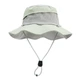 Панама туристическая водостойкая с широкими полями UPF 50+ Gray and Green - изображение 1