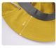 Панама туристическая водостойкая с широкими полями UPF 50+ Gray and Yellow - изображение 4