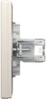 Розетка комп'ютерна RJ45 UTP кат. 5Е подвійна Schneider Electric Asfora Крем EPH4400123 - зображення 3