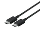 Кабель для Samsung USB-C — USB-C, 25W 3A, для швидкого заряджання, чорний колір - зображення 2
