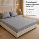 Стёганый наматрасник 160×200 см с бортом 23 см и круговой резинкой по периметру пепельно-серый - изображение 3