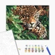 Картина за номерами Brushme Леопард зі смарагдовими очима 40x50 см BS51754 - зображення 2