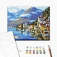 Картина за номерами Brushme Селище у підніжжя гори 40x50 см BS6936 - зображення 2