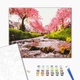 Картина за номерами Brushme Річка у сакури 40x50 см BS25577 - зображення 2