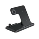 Бездротовий зарядний пристрій Essager Jiecheng 4 in 1 15W Black (EWXZM-JC01-Z) - зображення 3