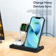 Бездротовий зарядний пристрій Essager Jiecheng 4 in 1 15W Black (EWXZM-JC01-Z) - зображення 5
