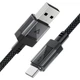 Дата кабель Acefast C12-04 USB to Type-C 3A (1.2m) (Black) (259844) - изображение 4