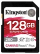 Карта пам'яті Kingston 128GB SDXC class 10 UHS-II U3 Canvas React Plus (SDR2V6/128GB) - зображення 1