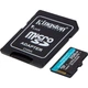 Карта памяти Kingston microSDXC 256GB Canvas Go! Plus G4 Class 10 UHS-I U3 V30 A2 + SD-адаптер (SDCG4/256GB) - изображение 2