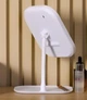Настольное зеркало для макияжа с LED подсветкой на подставке сенсорное, на аккумуляторе белое (косметическое зеркало) - изображение 7