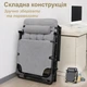 Садовое Кресло - Шезлонг до 150 кг с Мягким Матрасом 4Points Cloud Лежак Складной Шезлонг для Дачи Темно - Серый - изображение 7