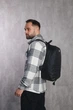 Рюкзак черный Nike с белым логотипом, 18х47х33 см, 25 литр - изображение 4