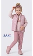 Костюм-трійка для дівчинки SANI Арт. 30169 98 см Пудрова Троянда - зображення 1