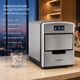Компрессорный ледогенератор Klarstein Metropolitan 10031881, 12 кг/сутки, 2,15 л, 3 размера льда, дисплей, 36 куб./ч, 150 Вт - изображение 1