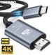Кабель Type-C до HDMI, 2 метри USB 3.1, HDTV 4K 60 Hz, для Apple MacBook iPad Dell Redmi Note9 Samsung - зображення 1