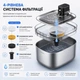 Поїлка-фонтан для котів і собак Pure Tech F-018 PRO з UVC стерилізацією, акумулятором і датчиком руху 5.5 л (Сталь) - зображення 3