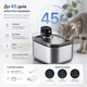 Поїлка-фонтан для котів і собак Pure Tech F-018 PRO з UVC стерилізацією, акумулятором і датчиком руху 5.5 л (Сталь) - зображення 7
