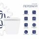 Унитаз подвесной Qtap Crow безободочный с сиденьем Soft-close QT05335171W - изображение 3