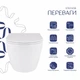 Унитаз подвесной Qtap Robin New безободочный с сиденьем Soft-close QT1333046EUQW, керамика, белый цвет - изображение 3