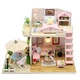 Румбокс Рожевий лофт DIY House Roombox Pink loft Інтер'єрний конструктор M033 - зображення 1