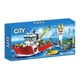 Большой детский городской конструктор City 66116 «Пожарный катер» (Fire Boat), игровой набор с кораблем, горящим маяком и минифигурками (412 деталей) - изображение 2