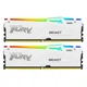 Модуль пам'яті для комп'ютера DDR5 64GB (2x32GB) 5600 MHz Beast White RGB Kingston Fury (ex.HyperX) (KF556C36BWEAK2-64) - зображення 2