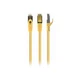 Патч-корд 0.25м S/FTP Cat 6A CU LSZH yellow Cablexpert (PP6A-LSZHCU-Y-0.25M) - изображение 2