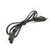 Кабель живлення C7 0.8m 0.5mm2 black Voltronic (PC-184CEE7/16-C7-CCA-1,0) - зображення 2