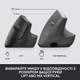 Мишка Logitech Lift Vertical Ergonomic Wireless/Bluetooth for Business Graphite (910-006494) - зображення 8