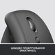 Мишка Logitech Lift Vertical Ergonomic Wireless/Bluetooth for Business Graphite (910-006494) - зображення 9