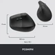 Мишка Logitech Lift Vertical Ergonomic Wireless/Bluetooth for Business Graphite (910-006494) - зображення 10