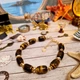 Нарядный браслет натуральный камень тигровый глаз качество ААА - изображение 1