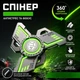 Ручний спіннер металевий зелений + подарунок - зображення 1