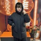 Куртка женская зимняя удлинённая с капюшоном стойкой L чёрная - изображение 2