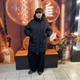Куртка женская зимняя удлинённая с капюшоном стойкой L чёрная - изображение 7