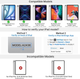 Чехол-клавиатура JADEMALL для iPad Pro 12.9″ 3/4/5/6 Gen 2018–2022, Bluetooth, QWERTZ, подсветка, синий - изображение 2