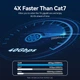 Патч-корд Vention IKQBJ RJ45 Cat.8 плоский 5 м Черный (6922794796379) - изображение 3