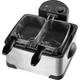 Фритюрница Clatronic FR 3195, 4 л, 2 корзины, 2000 Вт, нержавеющая сталь, холодная зона - изображение 3