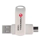 Флешка 128GB USB 3.2 Gen 1 Forcell F-Data Metal Duo Silver (5903396391798) - зображення 3