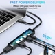 Док-станція USB3.0 Type-C HDMI 4K30Hz/USB2.0x2/USB 3.0/USB-C PD 100W 5 in 1 Hub Choetech (HUB-M80-BK) - изображение 4